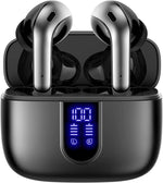 Load image into Gallery viewer, TAGRY Bluetooth Headphones True Wireless Earbuds 60H Playback LED Power Display Earphones with Wireless Charging Case IPX5 Waterproof in-Ear Earbuds with Mic for TV Smart Watch Computer Laptop Sports
